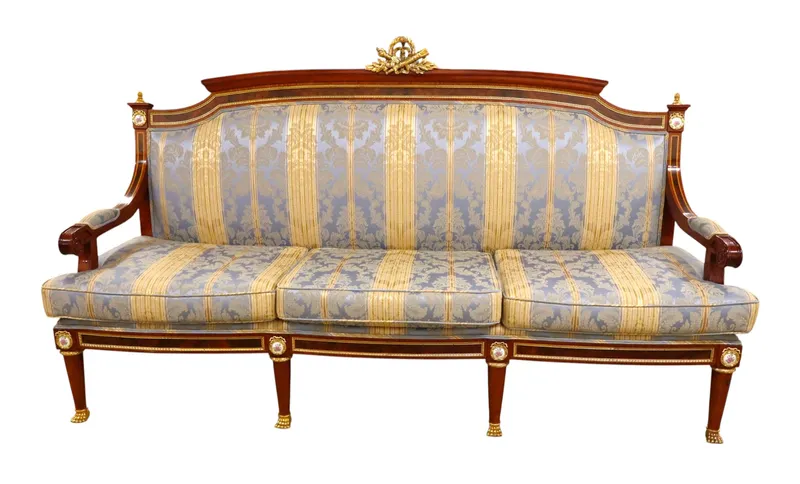 Mariner 1893 Louis Revival Bronze Crest Sofa from auction in Logan Township, New Jersey — image 11