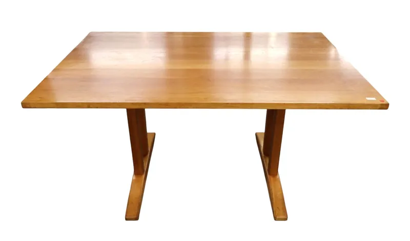 Stickley solid cherry trestle breakfast table from auction in Logan Township, New Jersey — image 24