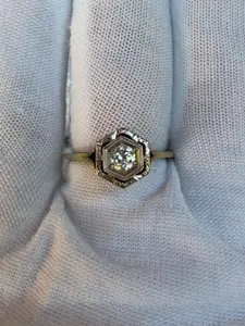 14k Two-Tone Vintage Ring