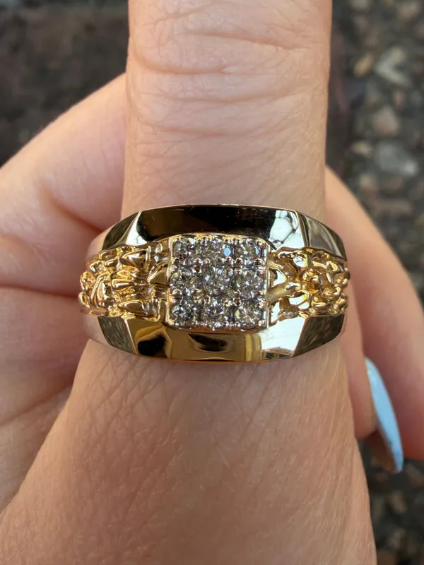 Men's Nugget Style Ring from auction in Springfield, Missouri — image 23