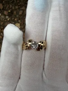 .54 ct center natural diamond in a unique sculpted setting ring