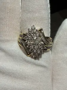 Vintage-Inspired Diamond Cluster Ring