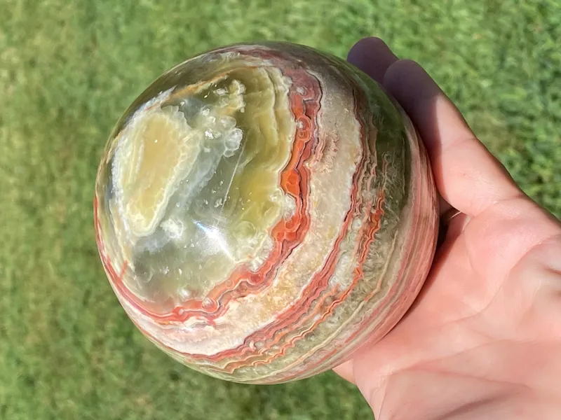 Sphere, Onyx, Rock, Calcite, Collectible, Decor from auction in Springfield, Missouri — image 48