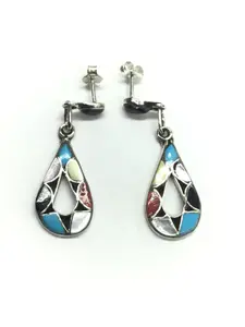 Emma Bowakaty Zuni multi stone earrings