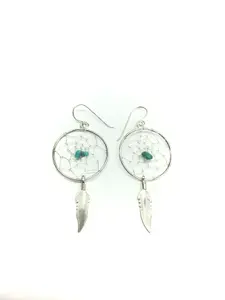 Navajo Kingman turquoise earrings
