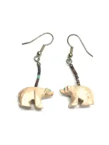 Zuni hand carved fetish earrings