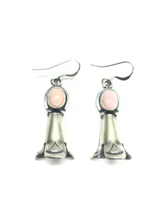 Sharon McCarthy Navajo pink conch earrings