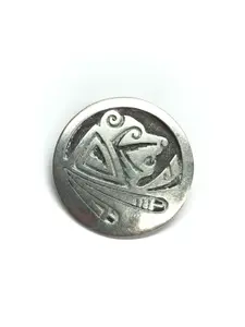 Hopi silver overlay pendant
