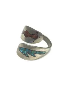 Navajo chip inlay ring