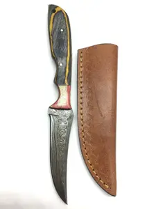Damascus bladed knife