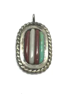 Zuni multi stone pendant