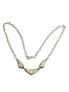 Native American opal inlay necklace