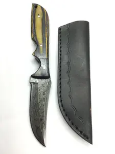 Damascus bladed knife
