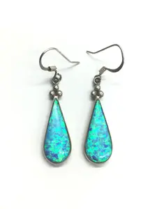 Native American opal earrings