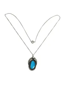 Necklace with Navajo turquoise pendant