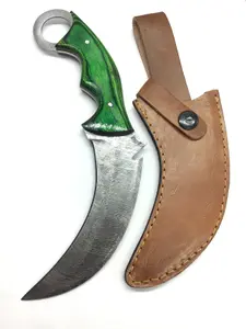 Damascus Karambit knife