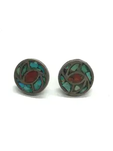 Navajo chip inlay earrings