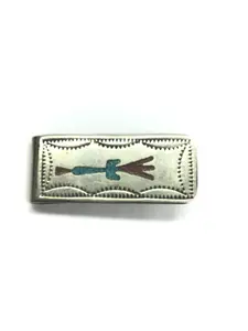 Navajo chip inlay money clip