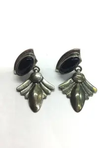 Navajo black onyx earrings