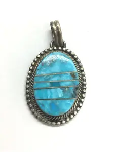 Eli Skeets Navajo Turquoise pendant