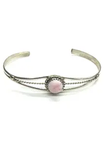 Esther White Navajo pink conch cuff bracelet
