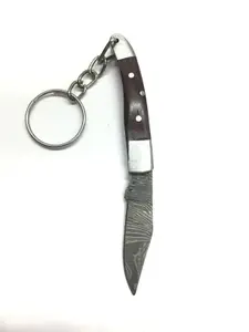 Damascus bladed pocket knife