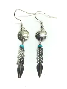 Marlene Jones Navajo Kingman turquoise earrings
