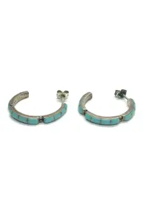 Zuni turquoise inlay earrings