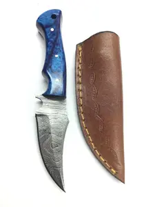 Damascus bladed knife