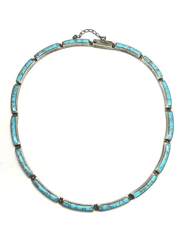 Maheli Nez Navajo turquoise necklace from auction in Springfield, Missouri — image 7