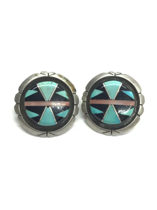 B. Nastacio Zuni earrings from auction in Springfield, Missouri — image 10