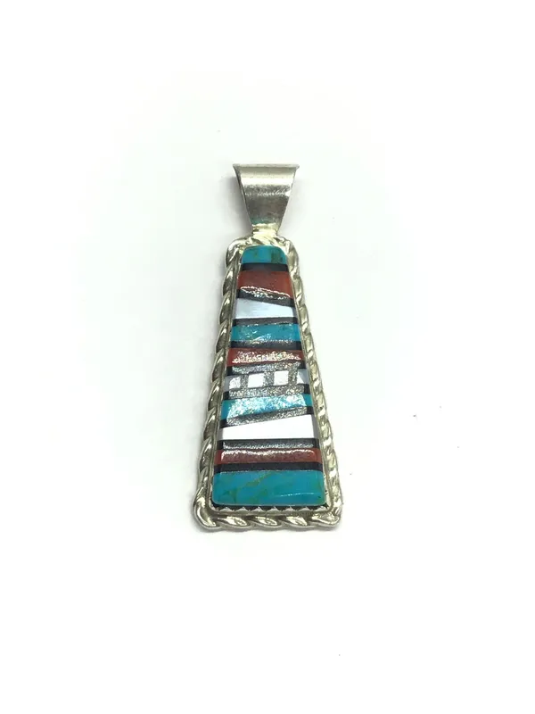 Veronica Martz Zuni multi stone pendant from auction in Springfield, Missouri — image 25