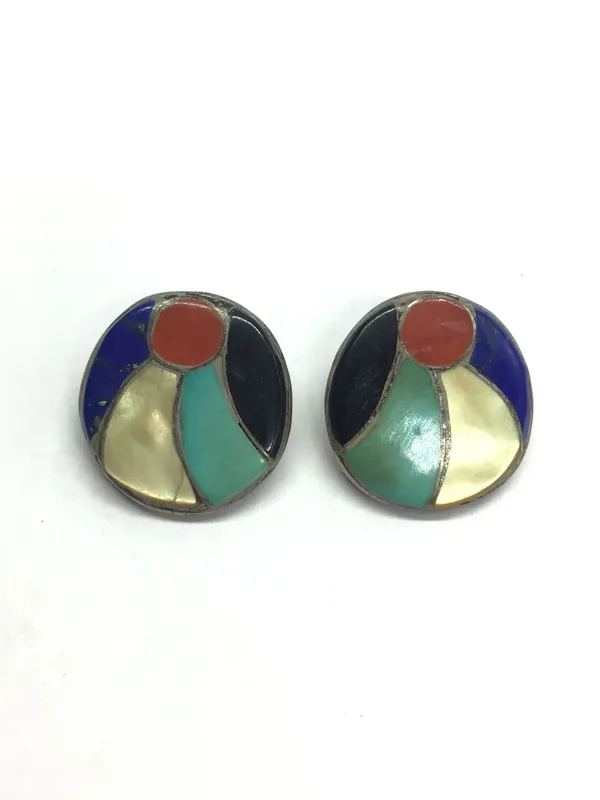Zuni multi stone earrings from auction in Springfield, Missouri — image 24
