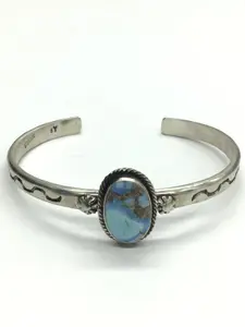 Sam Yellowhair Navajo turquoise cuff bracelet