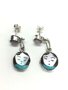Joyce Waseta Zuni multi stone earrings