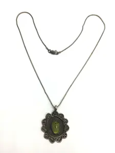 Paul Arviso Navajo peridot necklace