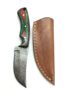 Damascus bladed knife
