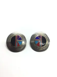 Navajo channel inlay earrings