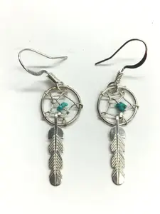 Helena Yazzie Navajo turquoise earrings