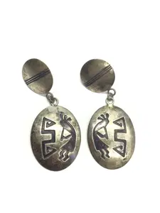 Native American overlay earrings