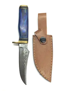 Damascus bladed knife