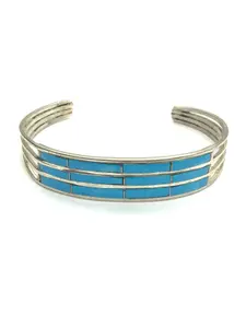 Jamie Johnson Navajo Kingman turquoise cuff