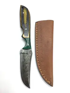 Damascus bladed knife