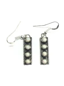 Esther White Navajo opal earrings
