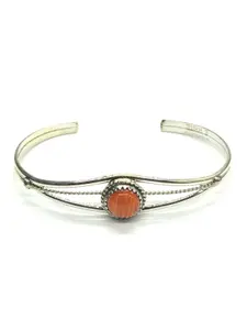 Esther White Navajo spiny cuff bracelet