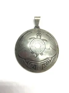 Southwest style Mimbres turtle pendant