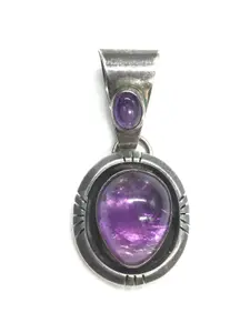 Navajo amethyst pendant
