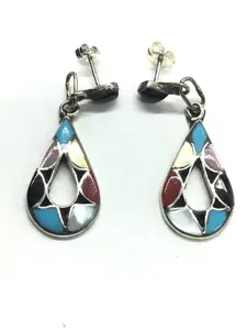 Emma Bowakaty multiple stone inlay earrings