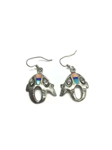 Ervin Hoskie Navajo inlay earrings