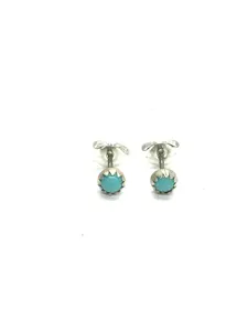 Linda Yazzie Navajo turquoise earrings
